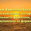 Исследуем Фамилию Балабушкин: происхождение, история и значительность фамилии, а также склонение ее формы
