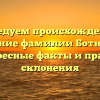 Исследуем происхождение и значение фамилии Ботнарюк: интересные факты и правила склонения