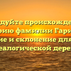 Исследуйте происхождение и историю фамилии Гарибова: значение и склонение для Вашей генеалогической деревни