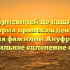 От Ануфриевичей до наших дней: история происхождения и значения фамилии Ануфриевич и правильное склонение слова
