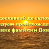 От родословной до склонения: исследуем происхождение и значение фамилии Довбенко