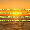 Происхождение, история и склонение фамилии Бошко: рассказываем, как узнать значение своей фамилии