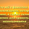 Узнайте всё о фамилии Гунба: происхождение, история и значение, а также склонение фамилии для правильного использования