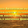 Фамилия Аблялимов: история, происхождение и склонение на русском языке | Все, что нужно знать о значении фамилии