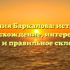 Фамилия Баркалова: история и происхождение, интересные факты и правильное склонение