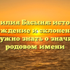 Фамилия Басыня: история, происхождение и склонение — все, что нужно знать о значимом родовом имени