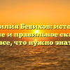 Фамилия Бебихов: история, значение и правильное склонение – все, что нужно знать