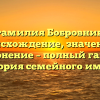 Фамилия Бобровник: происхождение, значение и склонение – полный гайд и история семейного имени