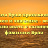 Фамилия Браз: происхождение, история и значение – все, что нужно знать о склонении фамилии Браз