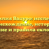Фамилия Вацуро: исследуем происхождение, историю, значение и правила склонения.