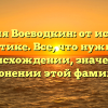 Фамилия Воеводкин: от истории к грамматике. Все, что нужно знать о происхождении, значении и склонении этой фамилии