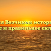 Фамилия Возчиков: исторический экскурс и правильное склонение