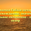 Фамилия Гайка: история происхождения, значение и правильное склонение – полный обзор