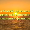 Фамилия Гомей: происхождение и история, всё о значении и склонении фамилии