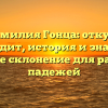 Фамилия Гонца: откуда происходит, история и значение, а также склонение для разных падежей