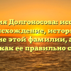 Фамилия Долгоносова: исследуем происхождение, историю и значение этой фамилии, а также узнаем, как ее правильно склонять