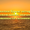 Фамилия Бурен: история, происхождение, значение и особенности склонения.