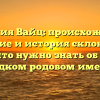 Фамилия Вайц: происхождение, значение и история склонения — все, что нужно знать об этом редком родовом имени